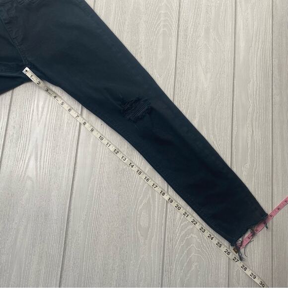 Miss Me Women's Black 01 Raw Hem Stretchy Ankle Skinny Denim Jeans Size 26 - Picture 6 of 12